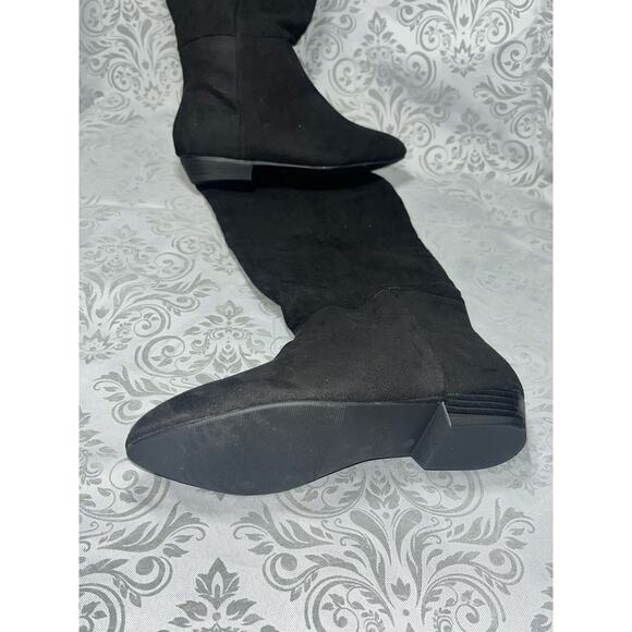 SO® Bavitaa Women’s Black Slouch Flat Boots – Size 5 - Picture 3 of 4